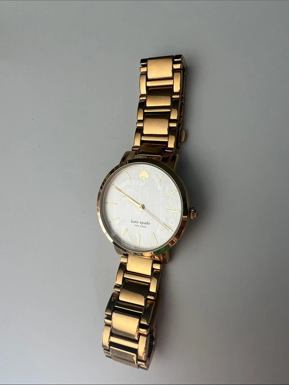 NEW Kate Spade New York Gold Bracelet Watch in Gold & White